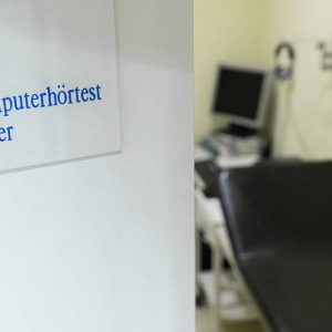 Computerhörtest mit Laser